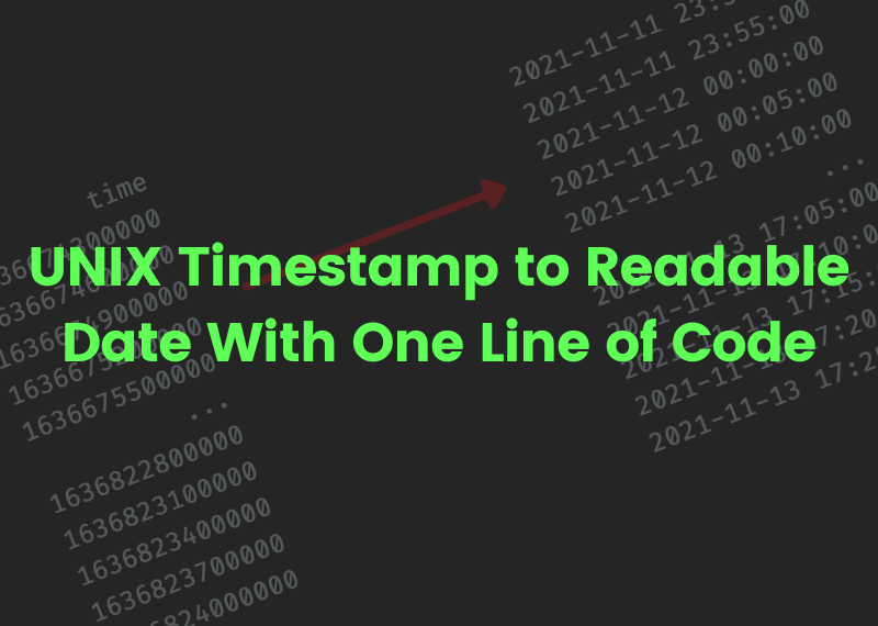 UNIX Timestamp to Readable Date