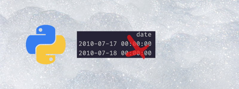remove time from date in python